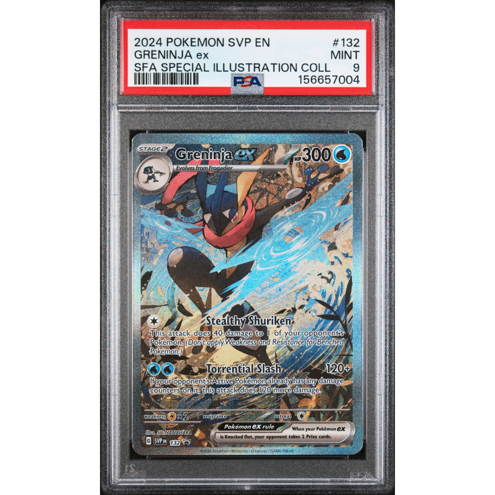 Pokemon SVP EN 151 Shrouded Fables Black Star Promo Greninja 132 PSA 9