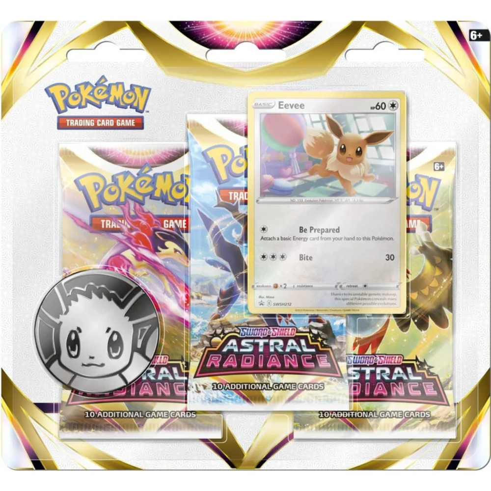 Pokemon - Astral Radiance 3 Booster Pack Blister - Eevee Promo