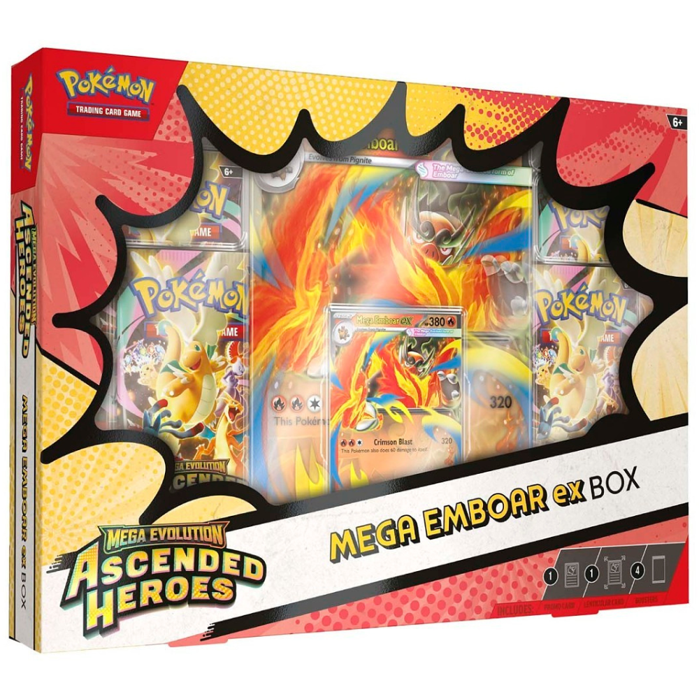 Pokemon - Ascended Heroes: Mega Emboar Ex Box