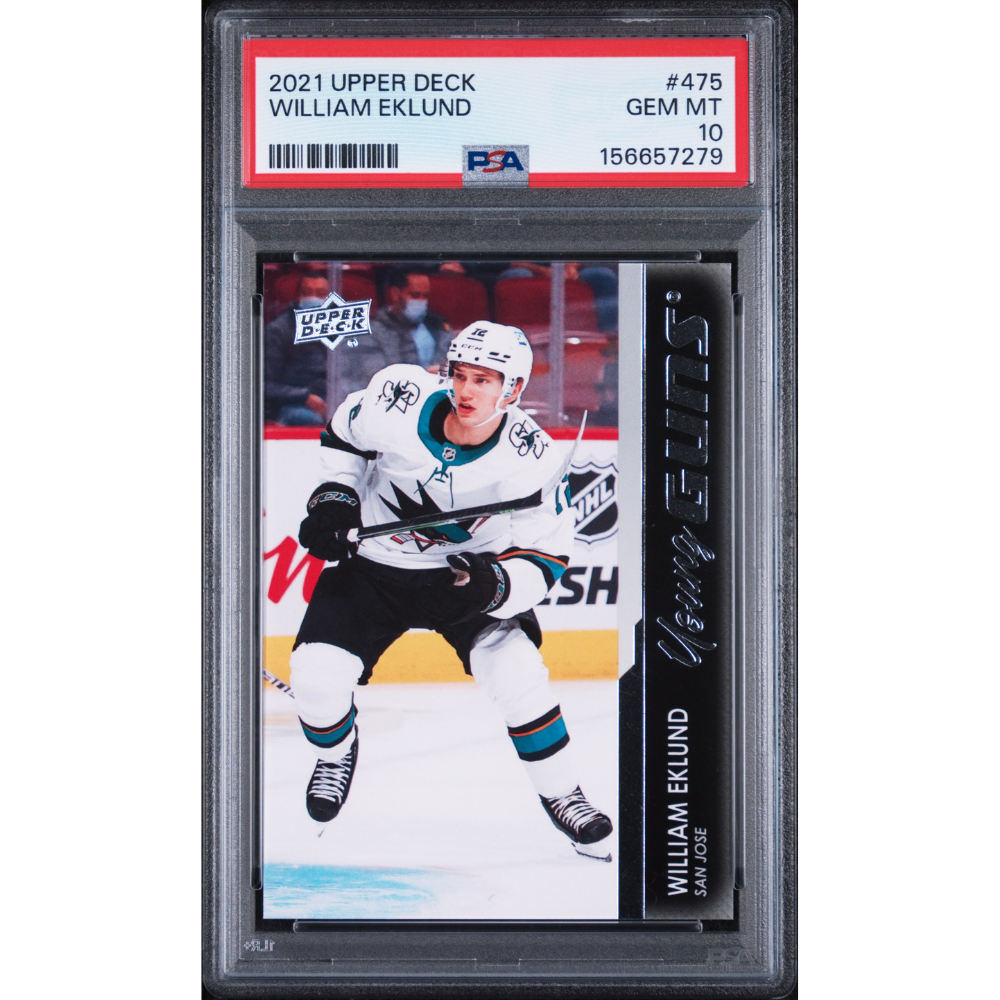 2021-22 Upper Deck #475 William Eklund Young Guns PSA 10 Ottawa Senators