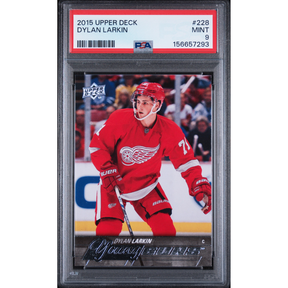 2015-16 Upper Deck #228 Dylan Larkin Young Guns PSA 9 Detroit Red Wings